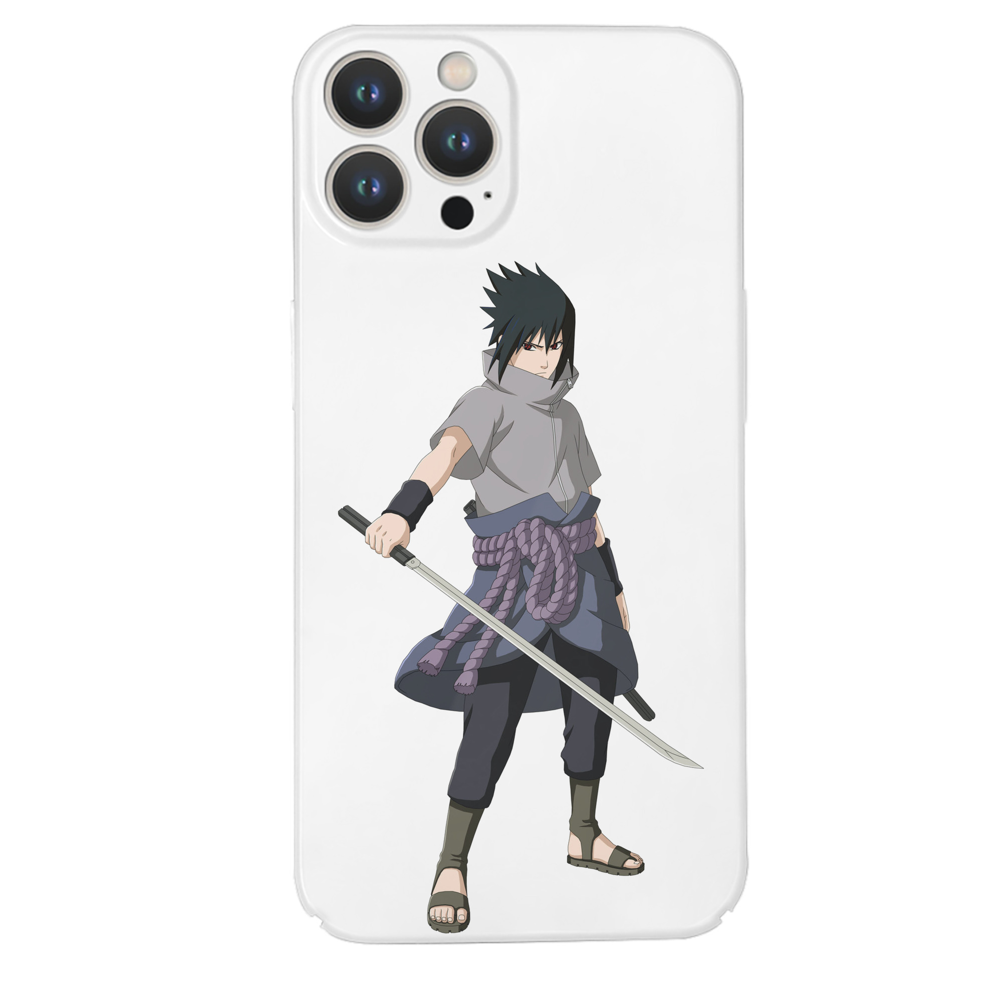 （画像用） NARUTO -ナルト- うちは サスケ Uchiha Sasuke 【iPhone 14シリーズ対応】ハードケース